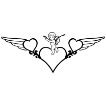 Cherub with bow