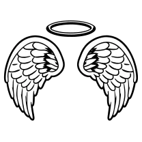 Simple halo and wings