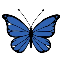 Tiny butterfly, fine line