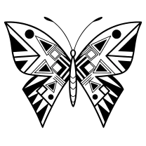 Geometric butterfly