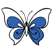 Simple butterfly outline