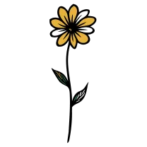 Tiny daisy, fine line