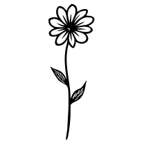 Tiny daisy, fine line