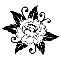 Neo-traditional peony