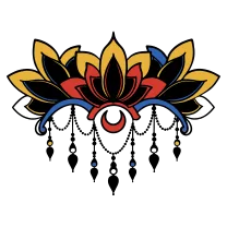 Sternum mandala with lotus