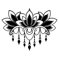 Sternum mandala with lotus