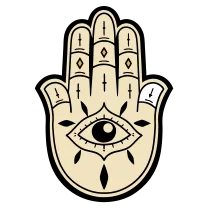 Hamsa with evil eye
