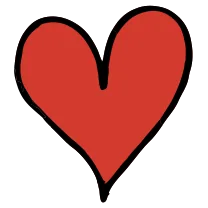 Tiny heart, fine line
