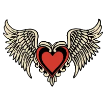 Heart with wings