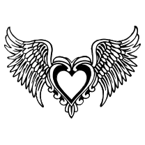 Heart with wings
